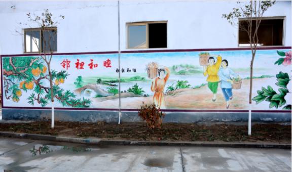 牟定乡镇文化墙 乡风文明焕发新活力