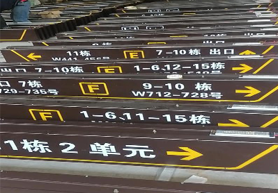 牟定广告标识中，常见的几种安装方式。